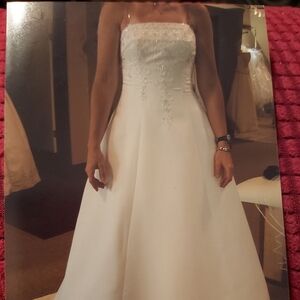 Strapless White Bridal Gown